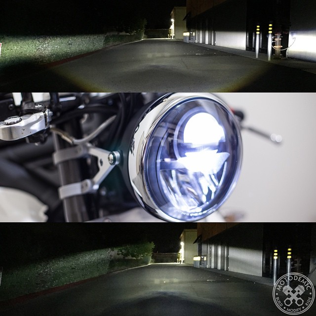 7 Inch LED Headlight by Motodemic