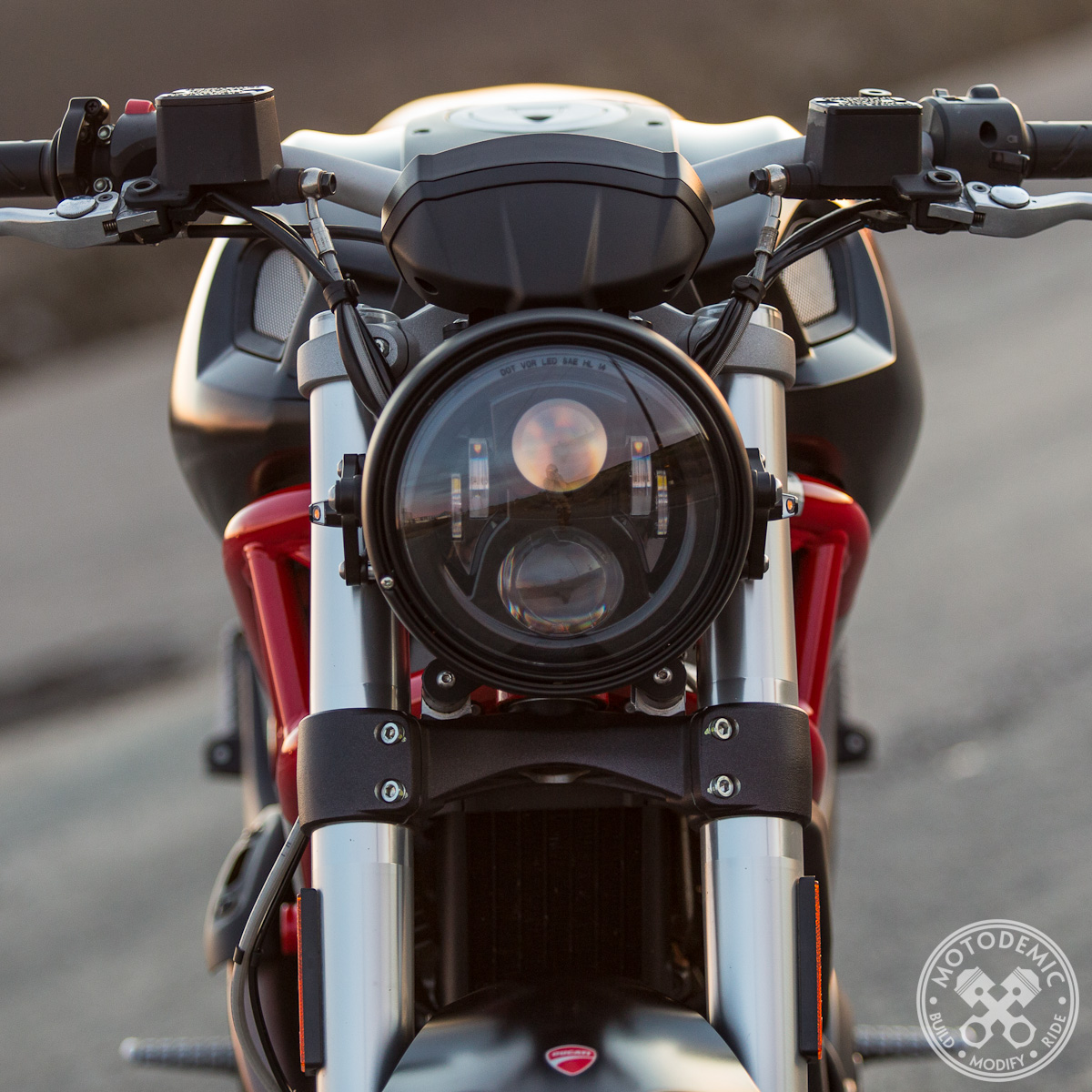 Ducati Monster Headlight Bracket Kit 696/796/1100 • MOTODEMIC