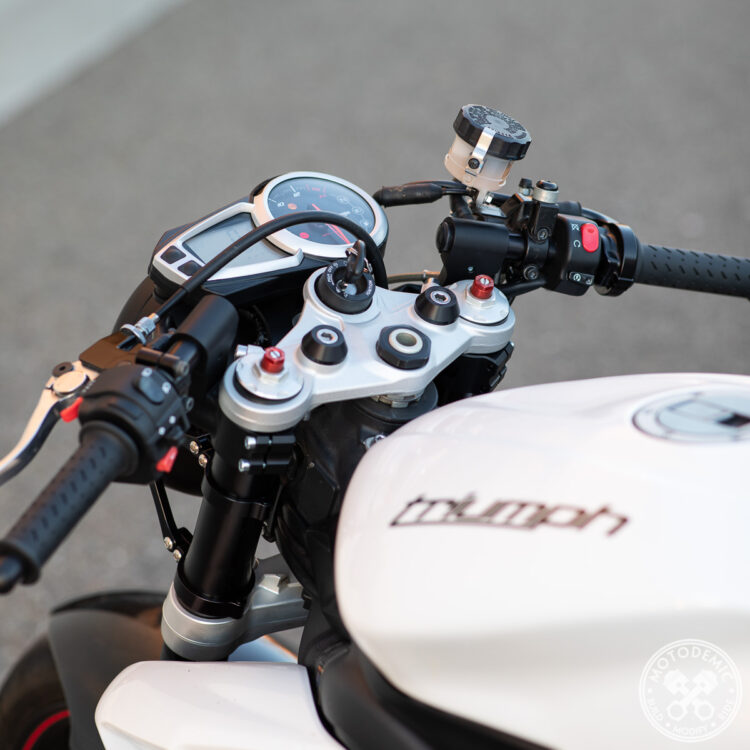 Woodcraft ClipOns for Street Triple • MOTODEMIC