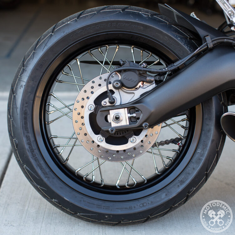 XSR700 Spoked Wheel Conversion MOTODEMIC