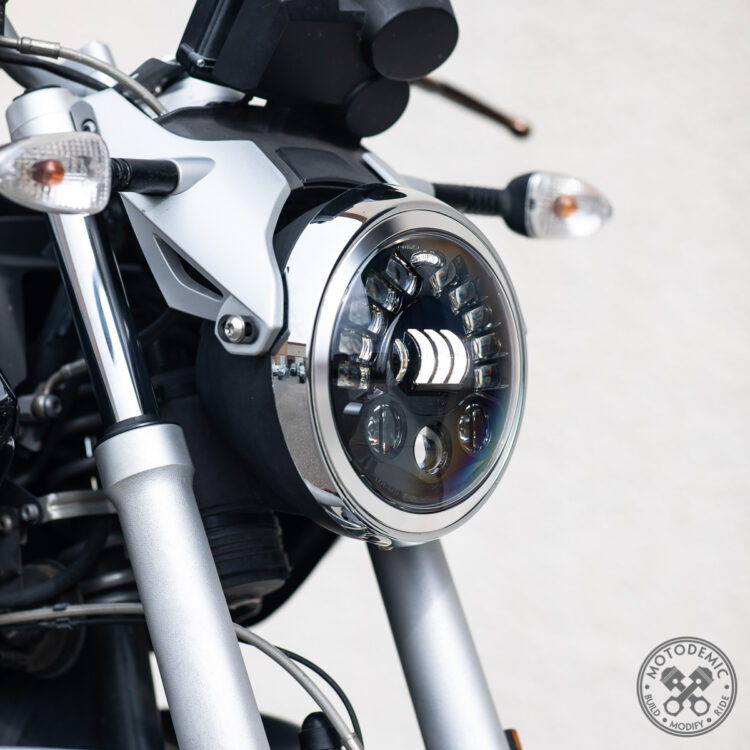 BMW R1200R LED Headlight Upgrade • MOTODEMIC