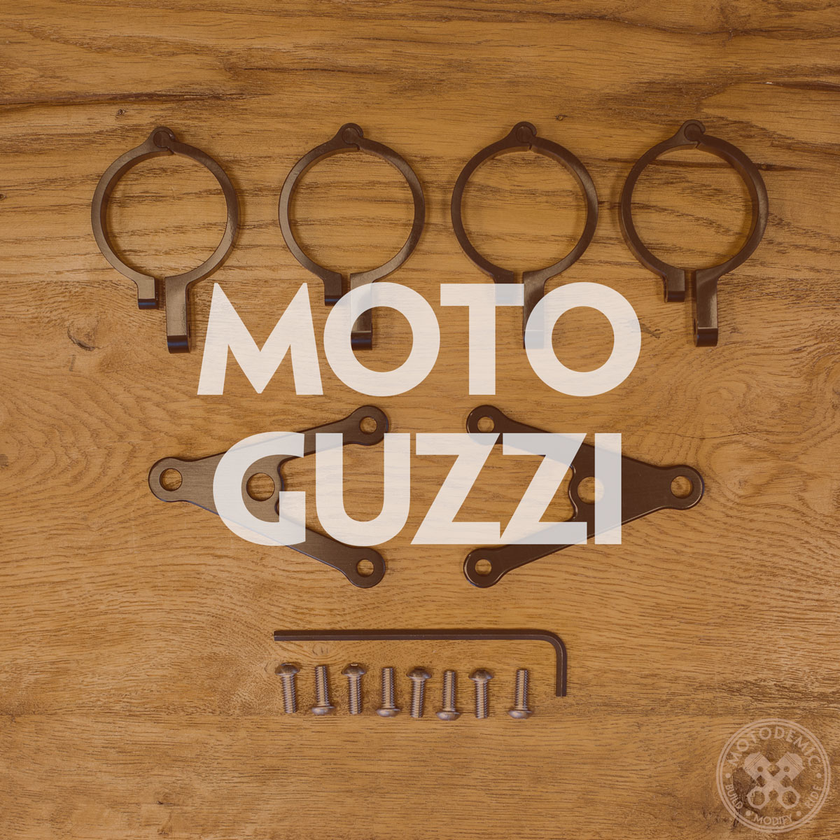 Bates headlight bracket for Moto Guzzi V9